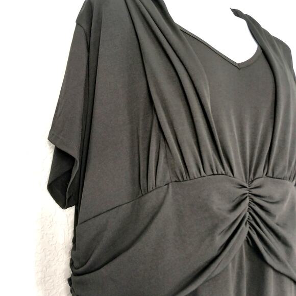 Lane Bryant Front Ruched Dress Size 26/28 - Picture 4 of 6